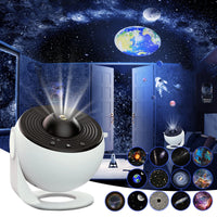13 In 1 Planetarium Galaxy Starry Sky Projector Night Light Star Aurora Projection Lamp For Kids Bedroom Home Party Decor eprolo